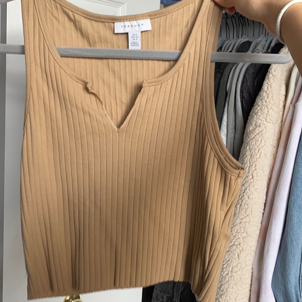 Tan cropped top